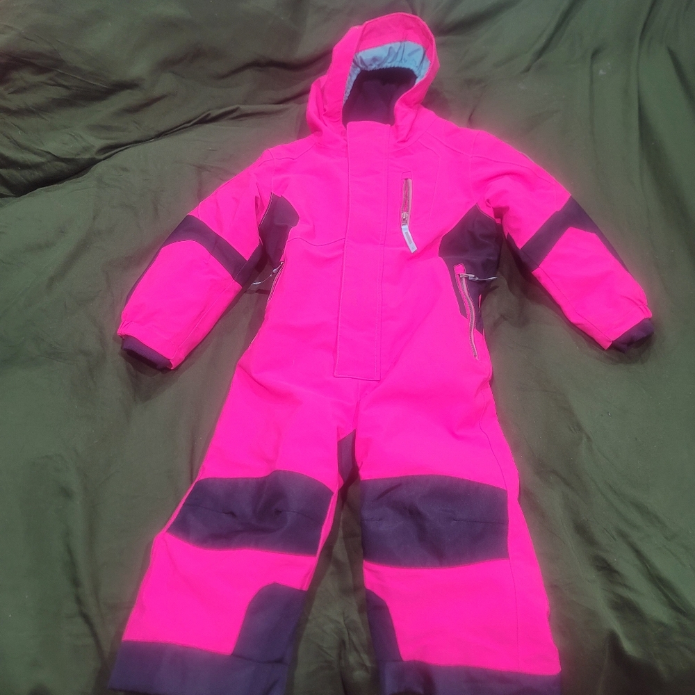 Killtec Pink Ski Snowsuit Sz 1 year 2 year Pink Black Hooded